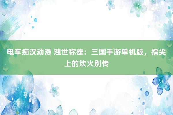 电车痴汉动漫 浊世称雄：三国手游单机版，指尖上的炊火别传