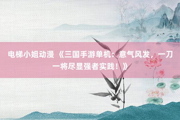 电梯小姐动漫 《三国手游单机：意气风发，一刀一将尽显强者实践！》