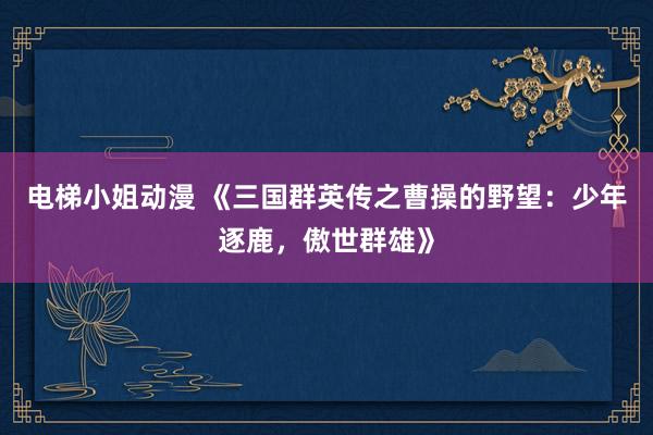 电梯小姐动漫 《三国群英传之曹操的野望：少年逐鹿，傲世群雄》