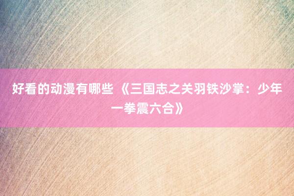 好看的动漫有哪些 《三国志之关羽铁沙掌：少年一拳震六合》